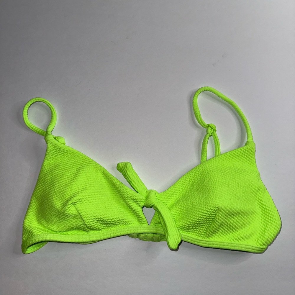 RVCA Neon Green Bikini Top